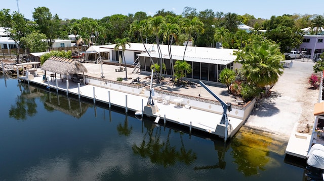 214 Pueblo St, Tavernier, FL 33070 - dock area with a water view