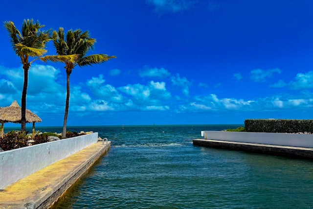 view of water feature