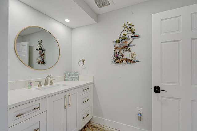 162 Azalea St, Tavernier, FL 33070 - bathroom featuring vanity and recessed lighting