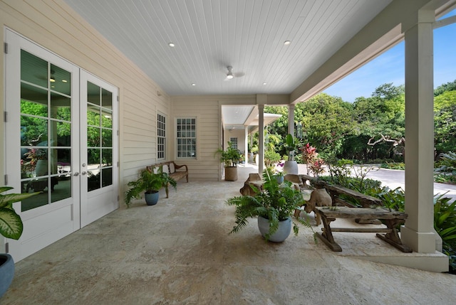 view of patio / terrace with french doors