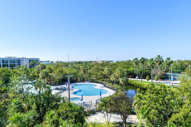 view of community pool