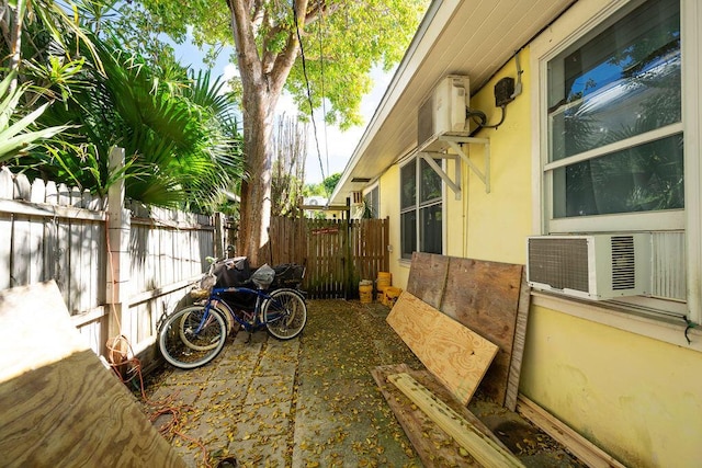 view of home's exterior featuring cooling unit