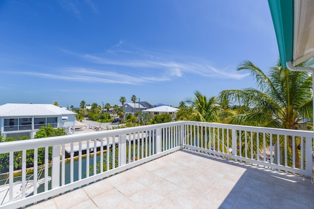 balcony featuring a residential view