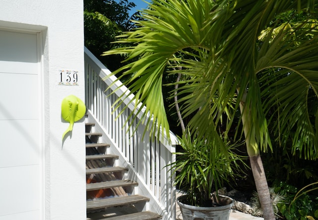 view of stairs