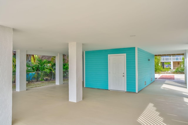 view of patio with fence