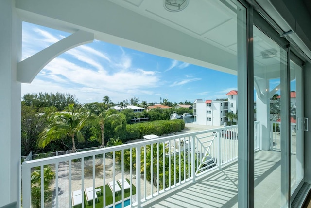 view of balcony