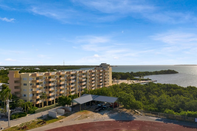 200 Wrenn St Unit 509, Tavernier, FL 33070 - drone / aerial view of a nearby body of water and apartment complex / building