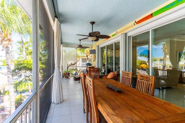 17 N Dr, Key Largo, FL 33037 - sunroom / solarium featuring a ceiling fan