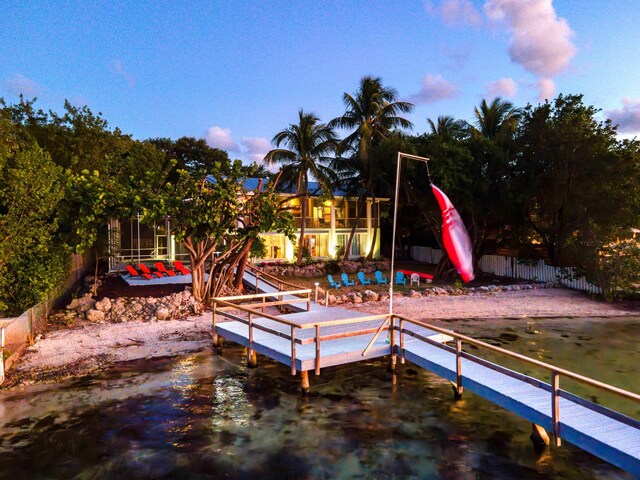 dock area featuring an outdoor hangout area