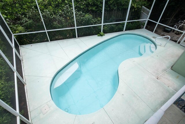 view of pool with a patio area