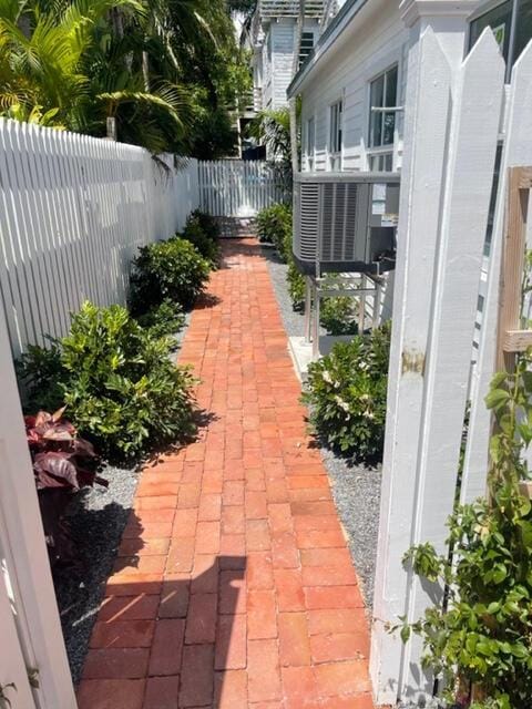 view of patio featuring cooling unit