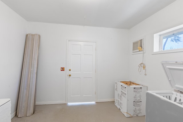 bathroom featuring concrete floors