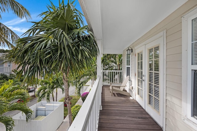 view of balcony