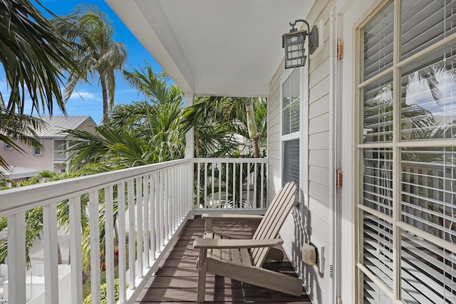 view of balcony