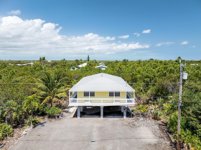 aerial view with a view of trees