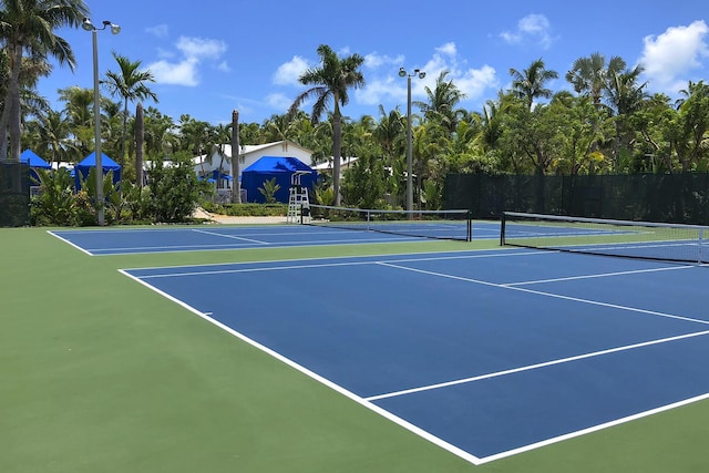 view of tennis court