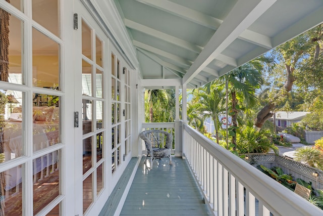 view of balcony