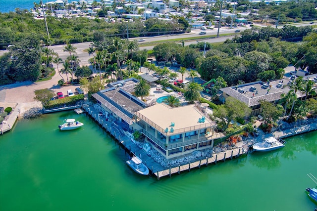 96000 Overseas Hwy Unit X2336Ftslip, Key Largo, FL 33037 - birds eye view of property with a water view