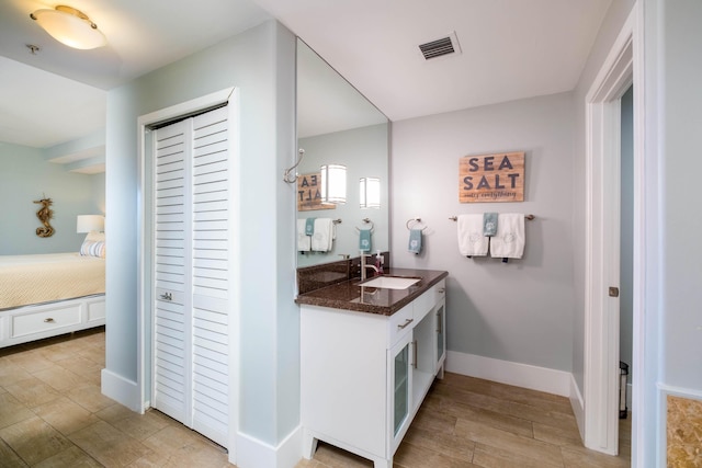 bathroom featuring vanity