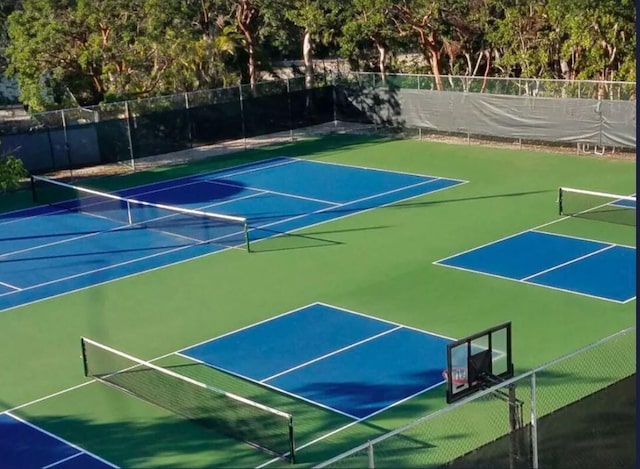 view of tennis court