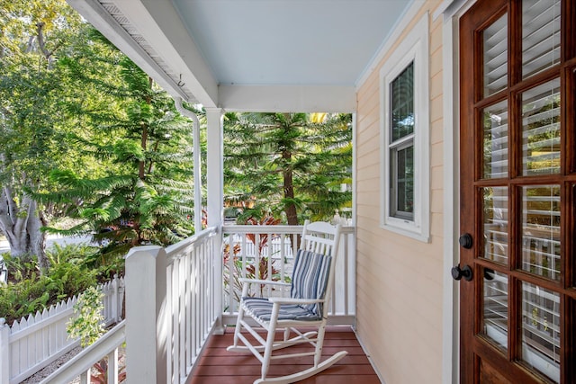 view of balcony