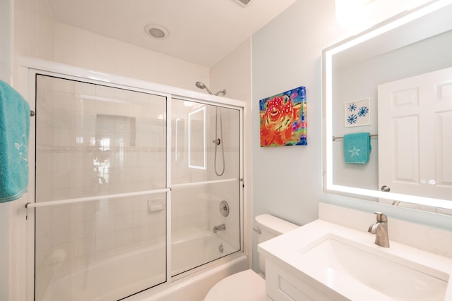 223 Golf Club Dr, Key West, FL 33040 - bathroom with enclosed tub / shower combo, toilet, and vanity