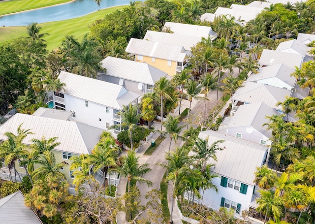 223 Golf Club Dr, Key West, FL 33040 - birds eye view of property with a residential view and a water view