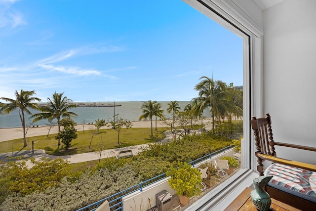 property view of water