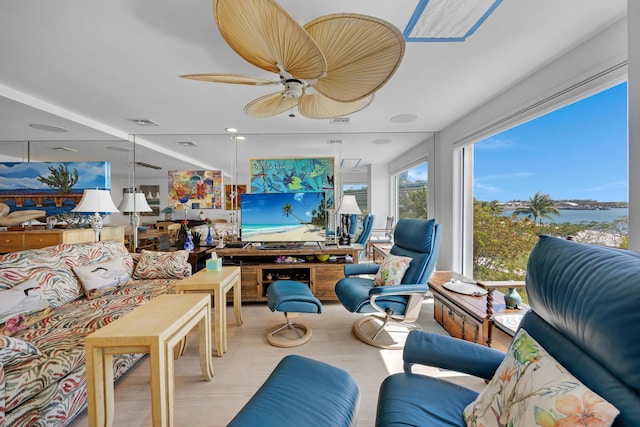 sunroom / solarium with visible vents