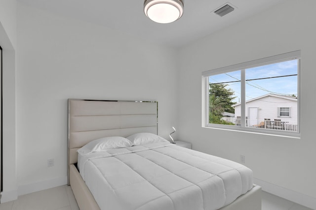 view of tiled bedroom