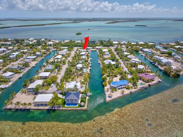 17166 W Wahoo Ln, Sugarloaf, FL 33042 - aerial view of residential area with a nearby body of water