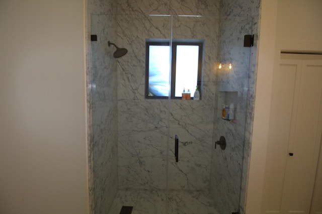 bathroom with walk in shower