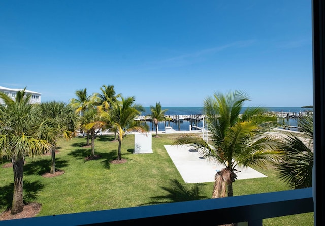 94825 Overseas Hwy Unit 204, Key Largo, FL 33037 - view of green lawn with a water view