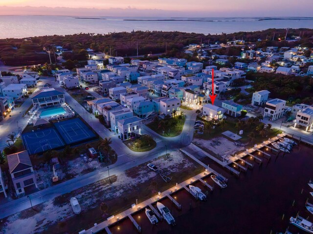94825 Overseas Hwy Unit 204, Key Largo, FL 33037 - aerial view at dusk of a water view