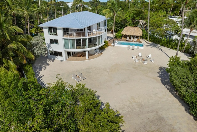 birds eye view of property