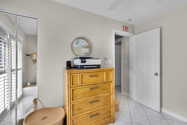577 Boyd Dr, Key Largo, FL 33037 - bathroom with tile patterned flooring and baseboards