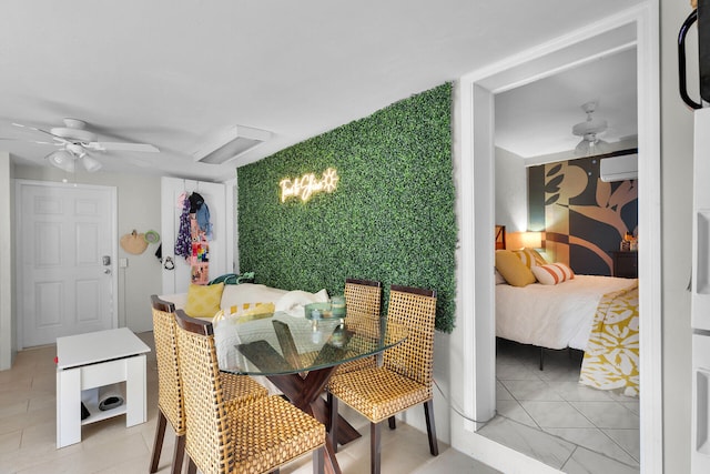 577 Boyd Dr, Key Largo, FL 33037 - dining room featuring a ceiling fan and light tile patterned floors