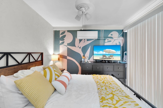 577 Boyd Dr, Key Largo, FL 33037 - bedroom featuring a wall mounted air conditioner
