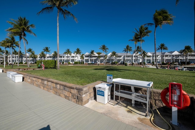 view of home's community featuring a yard