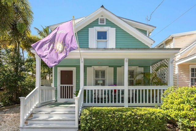 bungalow-style house with covered porch