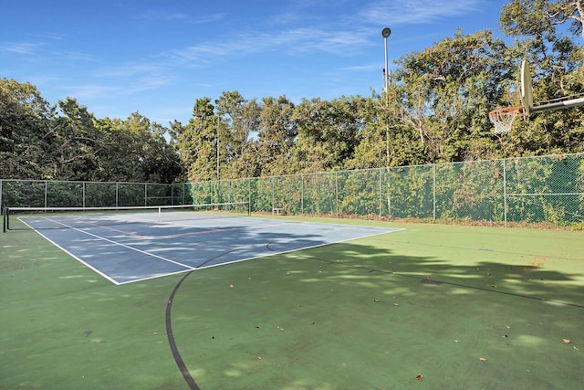 view of tennis court