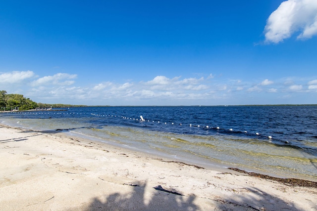 property view of water with a view of the beach