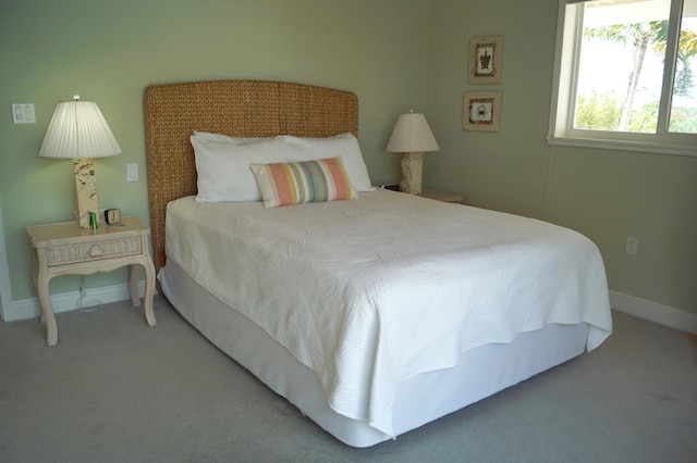 bedroom with carpet floors