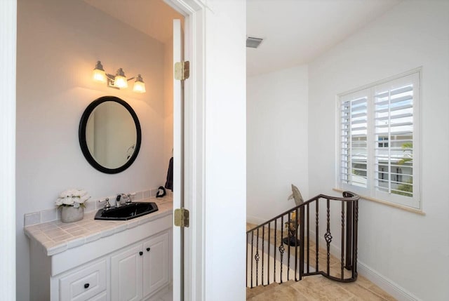 bathroom with vanity