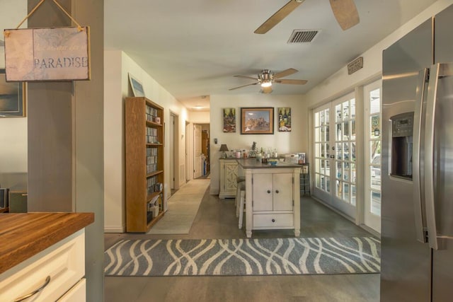 2910 Fogarty Ave, Key West, FL 33040 - home office featuring visible vents and a ceiling fan