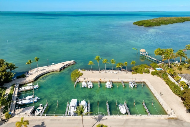 33 Pen Key Dr, Islamorada, FL 33036 - drone / aerial view featuring a water view