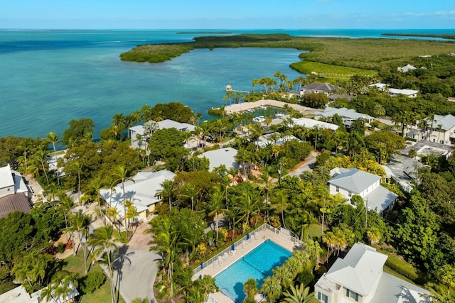 33 Pen Key Dr, Islamorada, FL 33036 - drone / aerial view with a water view