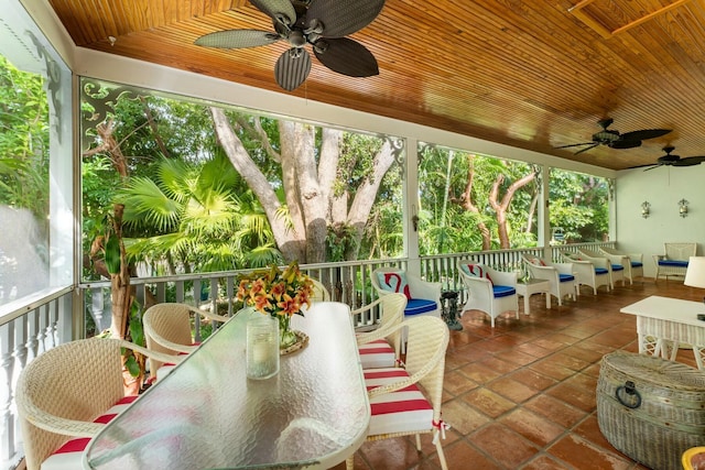 33 Pen Key Dr, Islamorada, FL 33036 - view of patio featuring ceiling fan and a bar