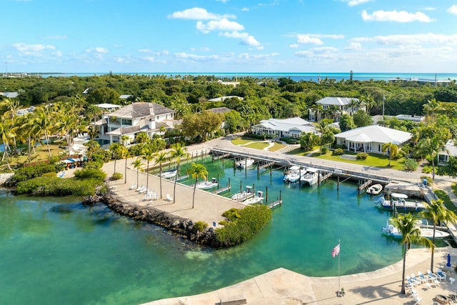 33 Pen Key Dr, Islamorada, FL 33036 - birds eye view of property featuring a water view