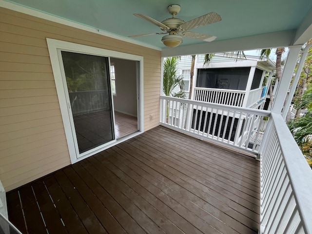 8 Kestral Way, Key West, FL 33040 - deck with ceiling fan